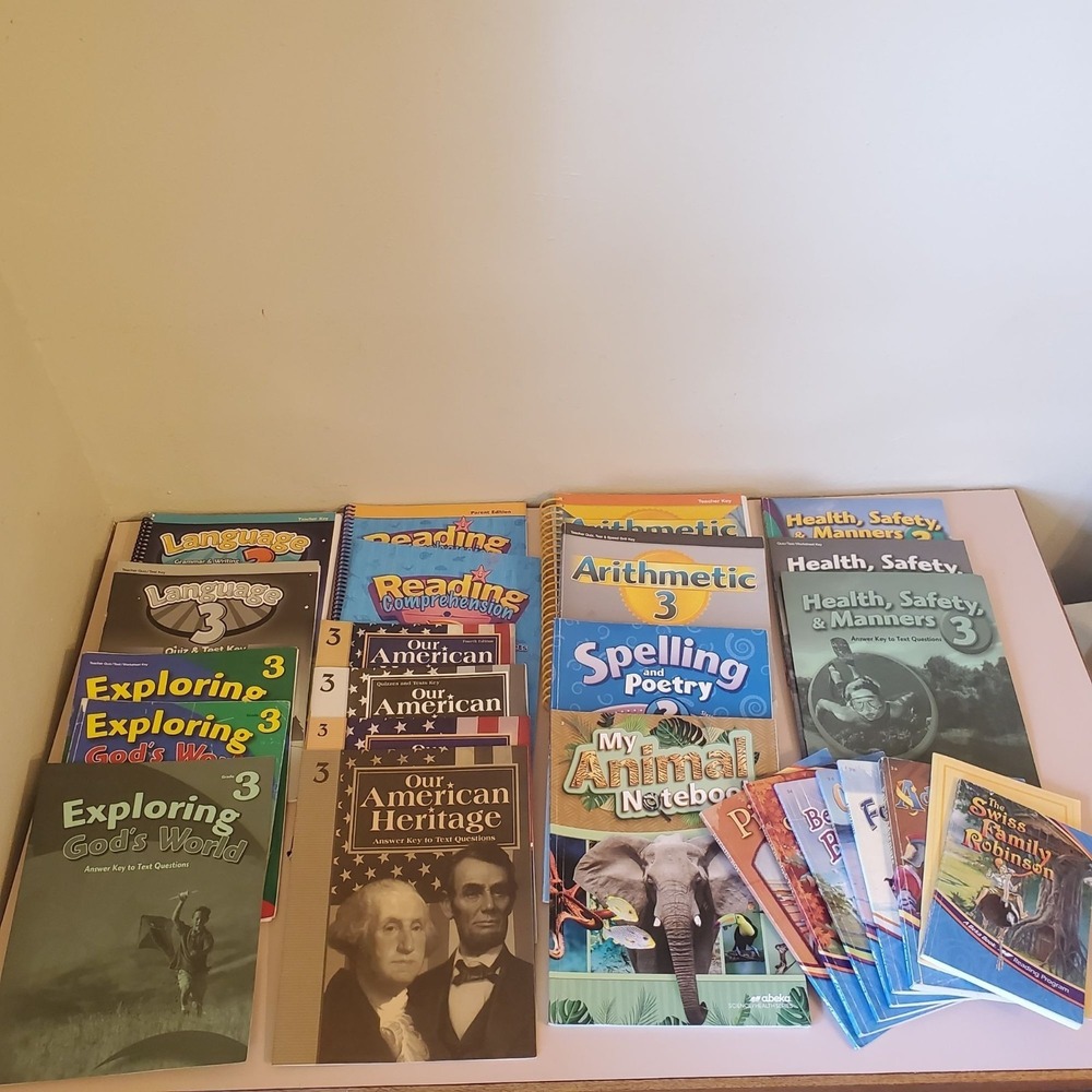 Abeka Grade‎ 3 History Science Math Health Language Readers 26 Books Home School